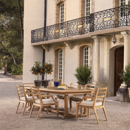   Masa de dining exterior Bell Rive din tec natural 117357 EICHHOLTZ [1]