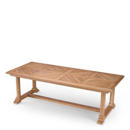   Masa de dining exterior Bell Rive din tec natural 117357 EICHHOLTZ [2]