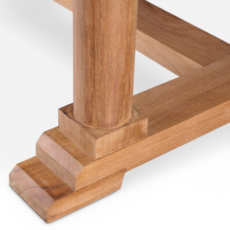   Masa de dining exterior Bell Rive din tec natural 117357 EICHHOLTZ [5]