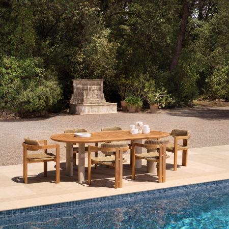   Masa de dining exterior Mogador din tec natural 117445 EICHHOLTZ [1]
