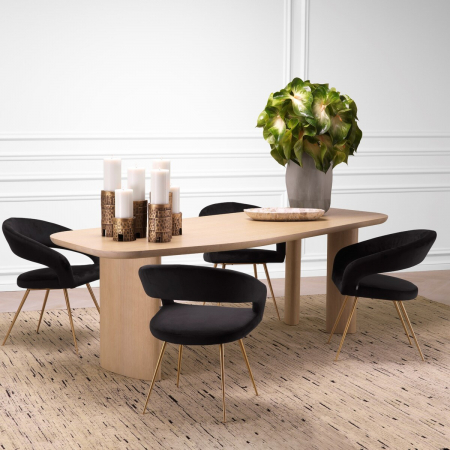   Masa de dining Flemings din furnir de steBorcan natural 117188 EICHHOLTZ [1]