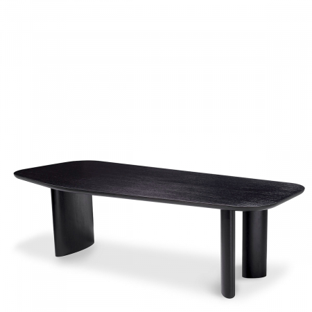 Mese living -   Masa de dining Flemings din furnir negru 117465 EICHHOLTZ