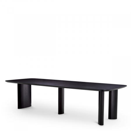   Masa de dining Harmonie L furnir negru 117460 EICHHOLTZ [1]