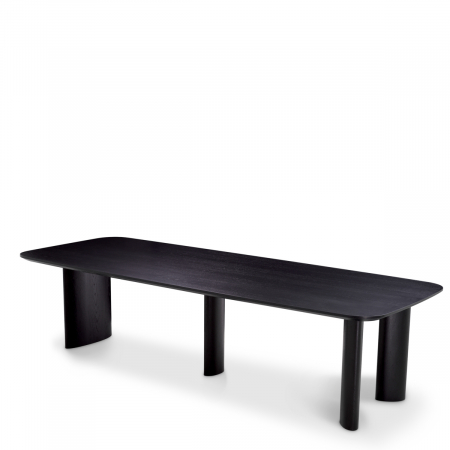 Mese living -   Masa de dining Harmonie L furnir negru 117460 EICHHOLTZ