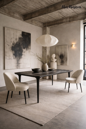 Masă de Dining Laminar 200x101x77 cm, Lemn Mango - MaMaison [4]