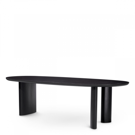   Masa de dining Lindner furnir negru 117467 EICHHOLTZ [3]