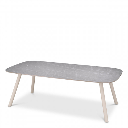 Promotii -   Masă de dining pentru exterior Nassau S ceramică gri deschis 117085 EICHHOLTZ