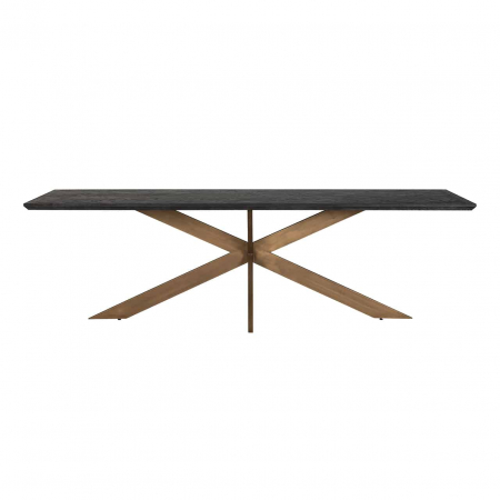 Masă de sufragerie Blackbone alamă 260 (Negru rustic), 7382 - Richmond Interiors [3]