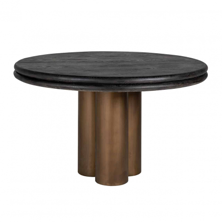 Produse - Masă de sufragerie Macaron 130√ò (Negru rustic), 7713 - Richmond Interiors