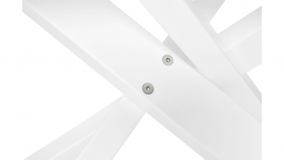 Masa design living alba Layton 200x100 cm, blat sticla, picioare metal, DT01240WHWH - Kokoon [7]