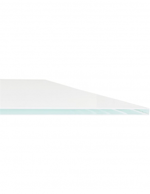 Masa design living Layton 200x100 cm, blat alb sticla, picioare metal, DT01300WHBS - Kokoon [3]