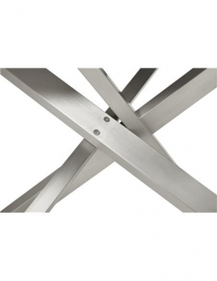 Masa design living Layton 200x100 cm, blat alb sticla, picioare metal, DT01300WHBS - Kokoon [5]