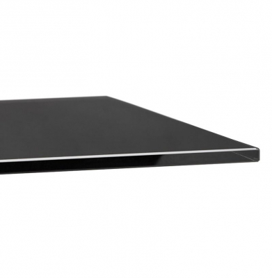 Masa design living Layton 200x100 cm, blat negru sticla, picioare metal, DT01310BLBS - Kokoon [5]