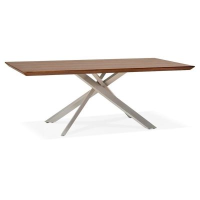 Mese living - Masa design living nuc Callum 200x100 cm, blat lemn, picioare metal, DT01280WABS - Kokoon