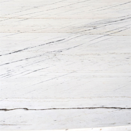 Masa dining alba ovala Zuka premium, 115x230 cm, blat marmura picioare metal, 7061 - Richmond Interiors [4]