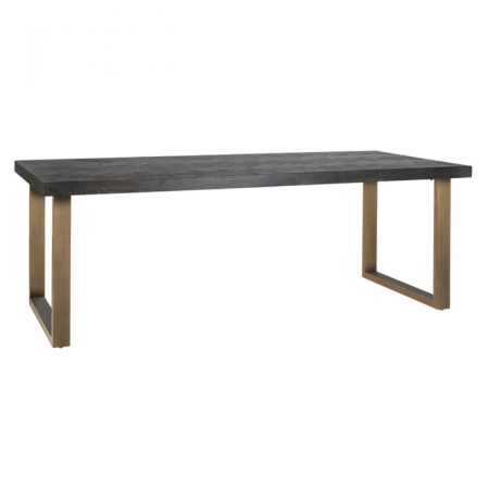 Produse - Masa dining Daibi premium, 220x100 cm, blat lemn stejar _i picioare metal, 7379 - Richmond Interiors