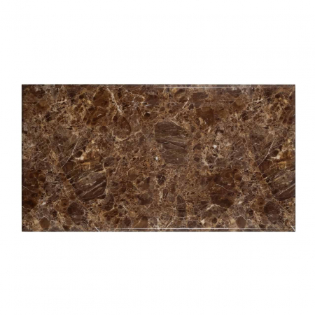 Masa dining lux Randi 200x100 cm baza aurie otel, blat imitatie marmura maro, 9453 - Richmond Interiors [2]