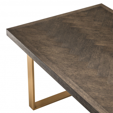   Masă de dining Melchior furnir de steBorcan maro 230 cm 111857 EICHHOLTZ [2]