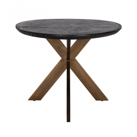 Masa dining ovala Daibi premium, 100x230 cm, blat lemn stejar _i picioare metal, 7378 - Richmond Interiors [2]