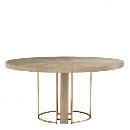  Masă de dining Remington ø 152 cm furnir de steBorcan spălat 111459 EICHHOLTZ [1]