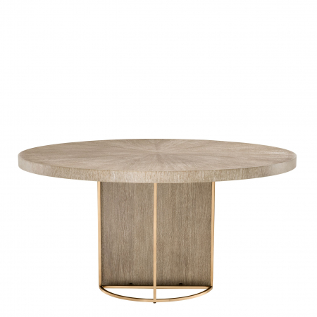   Masă de dining Remington ø 152 cm furnir de steBorcan spălat 111459 EICHHOLTZ [2]