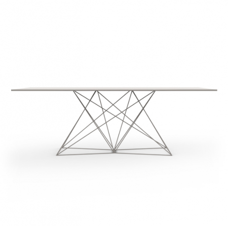 Masa exterior Faz 200x100x72 cm, baza metal model modern geometric, 54053 - Vondom [10]