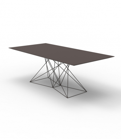 Masa exterior Faz 200x100x72 cm, baza metal model modern geometric, 54053 - Vondom [3]
