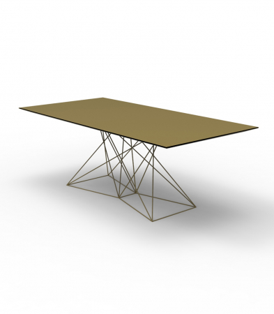 Masa exterior Faz 200x100x72 cm, baza metal model modern geometric, 54053 - Vondom [5]