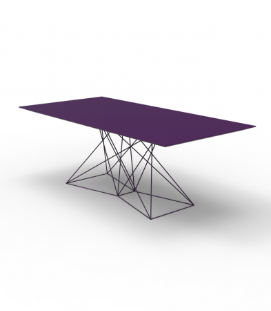 Masa exterior Faz 200x100x72 cm, baza metal model modern geometric, 54053 - Vondom [8]