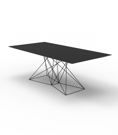Masa exterior Faz 200x100x72 cm, baza metal model modern geometric, 54053 - Vondom [7]