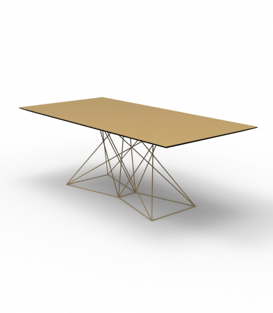 Masa exterior Faz 200x100x72 cm, baza metal model modern geometric, 54053 - Vondom [2]