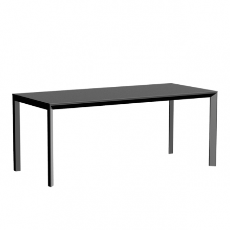 Mese exterior - Masa exterior Frame 180x80x74 cm, blat HPL/DEKTON®, picioare aluminiu, 54237F BE W - Vondom