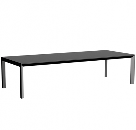 Mese exterior - Masa exterior Frame 300x120x74 cm, blat HPL, picioare aluminiu, 54242F BE W - Vondom
