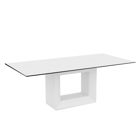 Mese exterior - Masa exterior iluminare LED Vela, diverse finisaje, 200x100x72 cm, design modern, 54050 - Vondom