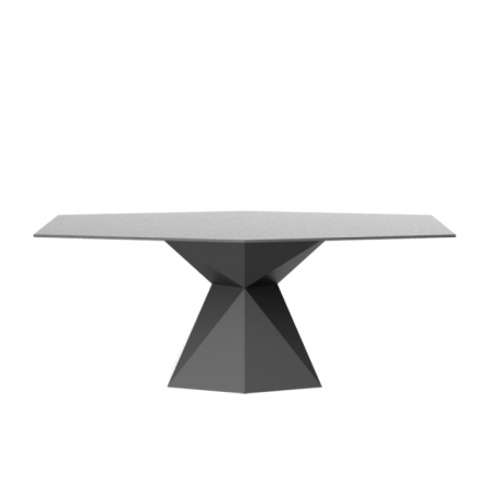 Mese exterior - Masa exterior iluminare LED Vertex 180x94x72 cm picior polipropilena, blat HPL, 51008 - Vondom