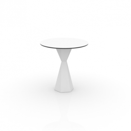 Mese exterior - Masa exterior iluminare LED Vertex Ø69x72 cm picior polipropilena, blat HPL, 51009 - Vondom