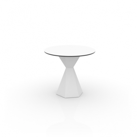 Mese exterior - Masa exterior iluminare LED Vertex Ø79x72 cm picior polipropilena, blat HPL, 51019 - Vondom