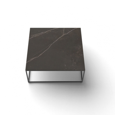 Mese exterior - Masa exterior joasa diverse finisaje Suave 100x100x40 cm, blat HPL/DEKTON®, cadru aluminiu, 44313 - Vondom
