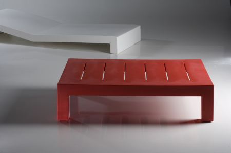 Masa exterior Jut 120x80x30 cm, polipropilena, design minimalist, 44403 - Vondom [33]
