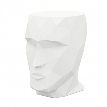 Mese exterior - Masa exterior LED Adan 49x68x70 cm, forma sculptura fata geometrica, 49062 - Vondom