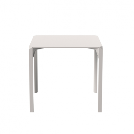 Mese exterior - Masa exterior patrata Quartz 79x79 cm HPL alb/negru/ecru, 54205 BE W - Vondom