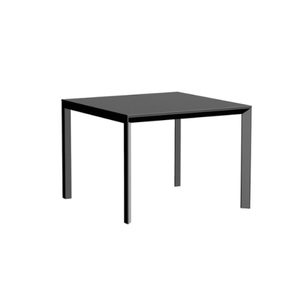Mese exterior - Masa exterior patrata Frame 100x100x74 cm, blat HPL/DEKTON®, picioare aluminiu, 54234F BE W - Vondom