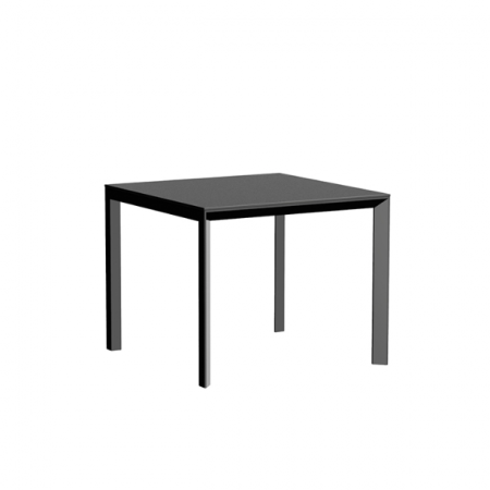 Mese exterior - Masa exterior patrata Frame 90x90x74 cm, blat HPL/DEKTON®, picioare aluminiu, 54233F BE W - Vondom