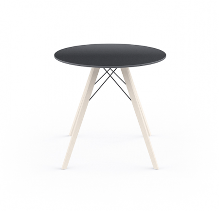 Masa exterior rotunda Faz √∏80x74 cm, blat HPL/DEKTON®, picioare lemn, 54314M DANAE - Vondom [1]