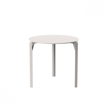 Mese exterior - Masa exterior rotunda Quartz Ø 79 cm HPL alb/negru/ecru, 54200 BE W - Vondom