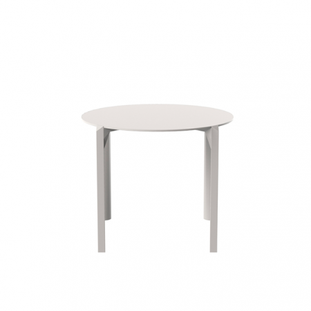 Mese exterior - Masa exterior rotunda Quartz Ø 79 cm HPL alb/negru/ecru, 54218 BE W - Vondom