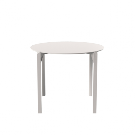 Mese exterior - Masa exterior rotunda Quartz Ø 90 cm HPL alb/negru/ecru, 54201 BE W - Vondom