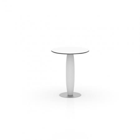 Mese exterior - Masa exterior rotunda Vases Ø60x74 cm, baza metalica, picior central polietilena, blat HPL, 47073 - Vondom