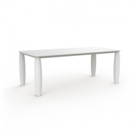 Mese exterior - Masa exterior Vases 210x100x73 cm, picioare polietilena, blat HPL, 47079 - Vondom