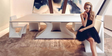 Masa iluminare LED Rest 300x120x72 cm, baza polipropilena, blat HPL, 53011 - Vondom [3]